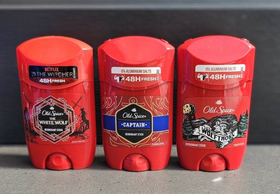 Old Spice deodorant srick mix White Wolf Captain Wolfthorn 3x50ml