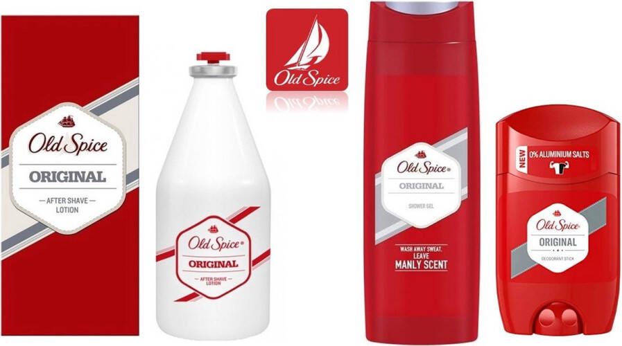 Old Spice Geschenkset Douchegel Deostick Aftershave ORIGINAL