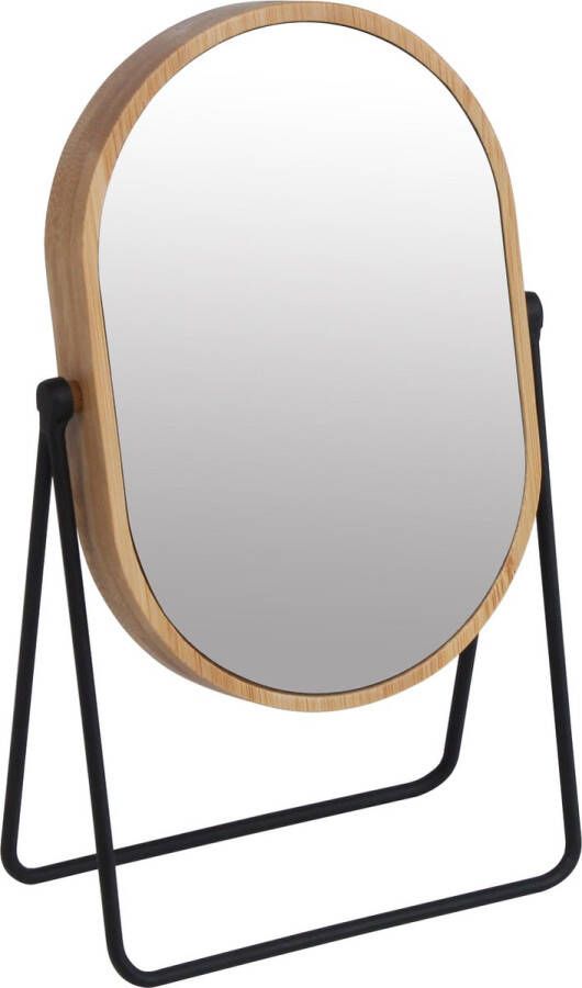 Oliva&apos;s Spiegel Make-up spiegel Staand Tafelspiegel Zwart frame