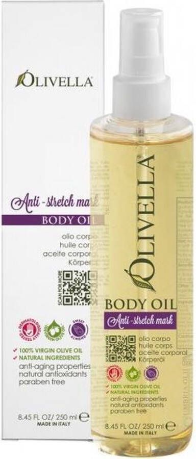 Olivella Bodyolie met veel olijfolie Anti -Stretch ( herstellende zwangerschap massage olie ) 250ml