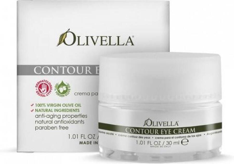 Olivella Oog contour crème Contour Eye Cream met Olijfolie