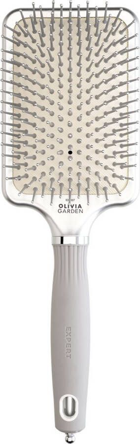 Olivia Garden Care Rectangular Nylon Silver Haarborstel L