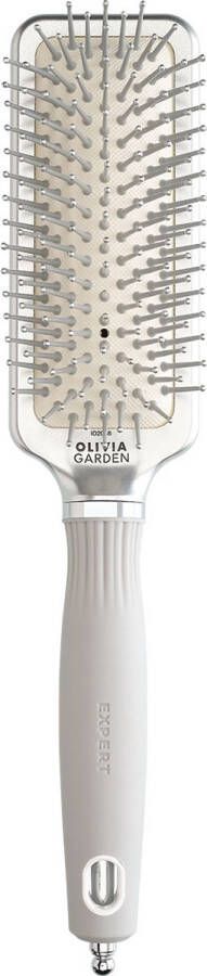 Olivia Garden Care Rectangular Nylon Silver Haarborstel S