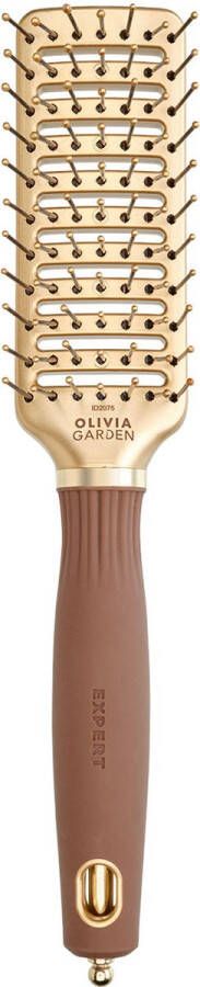 Olivia Garden Style Vent Nylon Gold & Brown Haarborstel