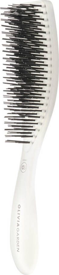 Olivia Garden Style Wet Fijn Haar Haarborstel Ice White