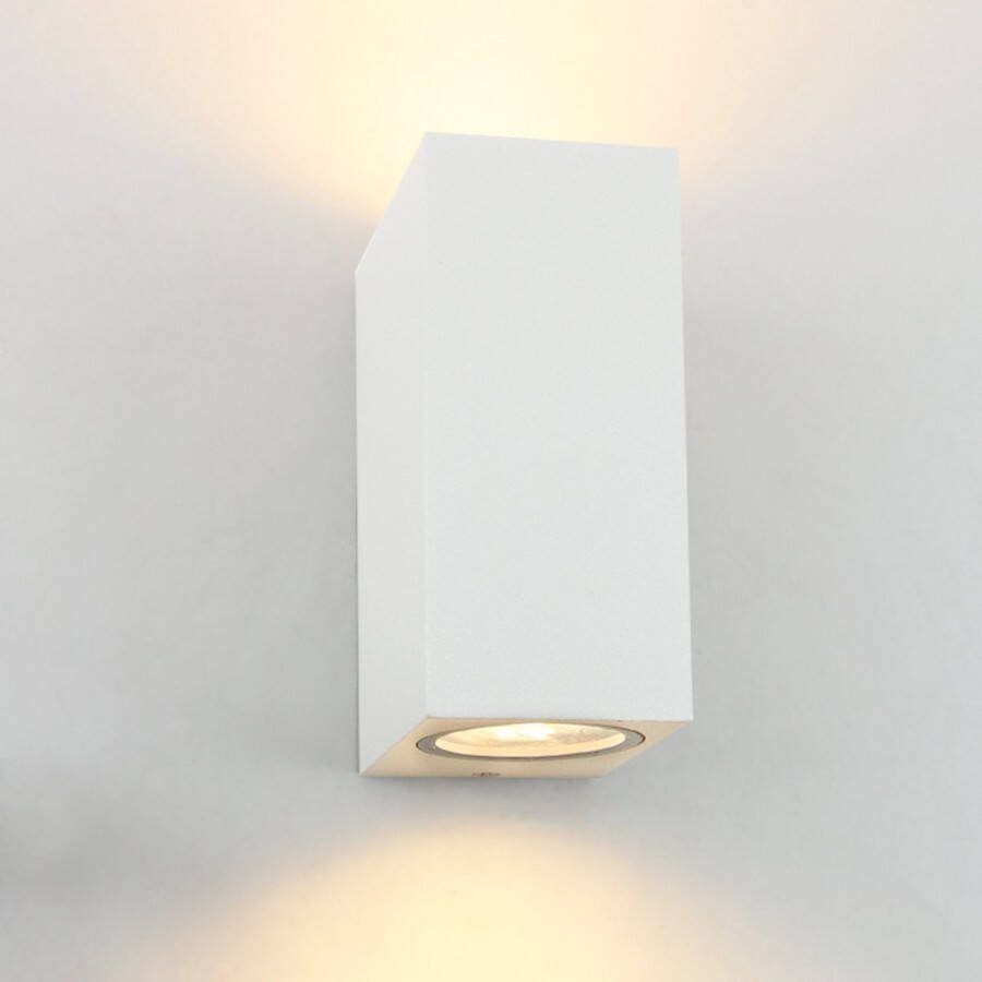 Olucia Corella Moderne Buiten wandlamp Aluminium Wit