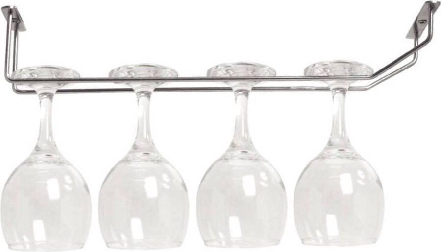 Olympia glazenrek verchroomd 40.5cm