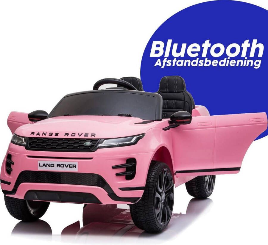 Omidbikes Kinder Accu Auto Range Rover Evoque met bluetooth 12V 2.4G afstandbediening 1 persoons roze