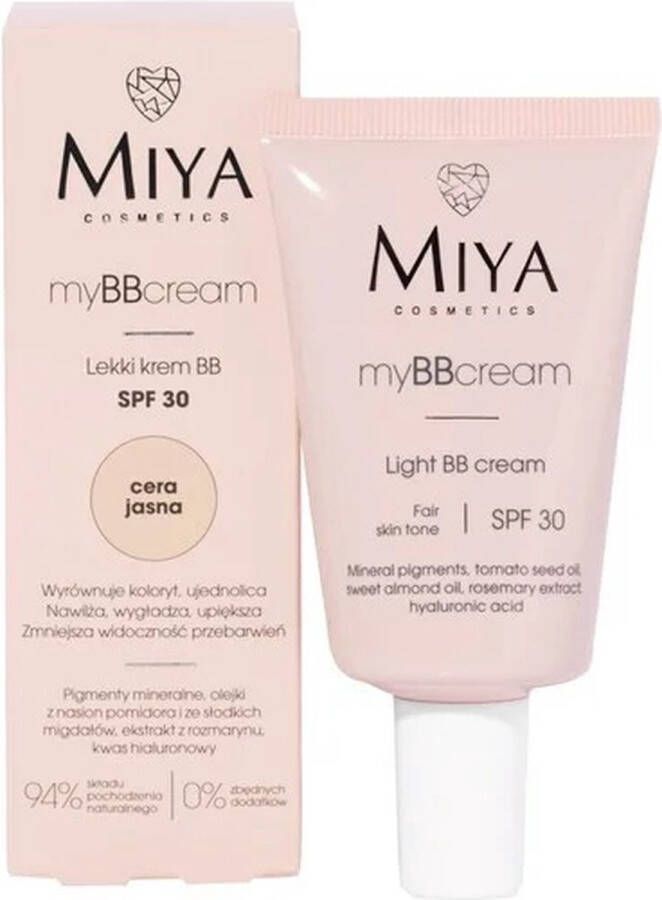 Omnia Cosmetics Mijn BB Cream SPF30 lichte kleurcrème voor de lichte huid 40ml