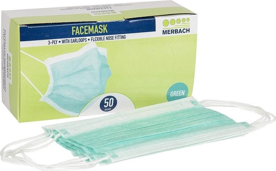 Omnident Omnimask Comfort met elastiek 50 stuks WIT mondmasker hygiene Caramdia