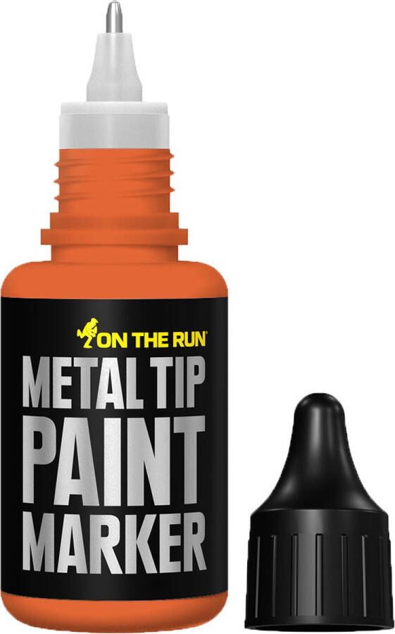 On the Run Metal Tip Paint Marker verfstift 2-3mm punt 20ml Oranje