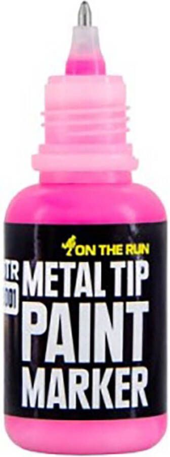 On the Run Metal Tip Paint Marker verfstift 2-3mm punt 20ml Pink