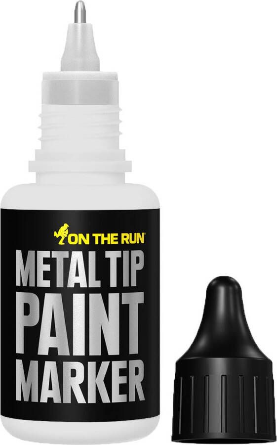 On the Run Metal Tip Paint Marker verfstift 2-3mm punt 20ml Wit
