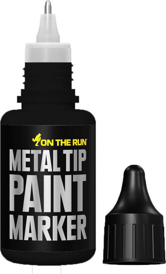 On the Run Metal Tip Paint Marker verfstift 2-3mm punt 20ml Zwart