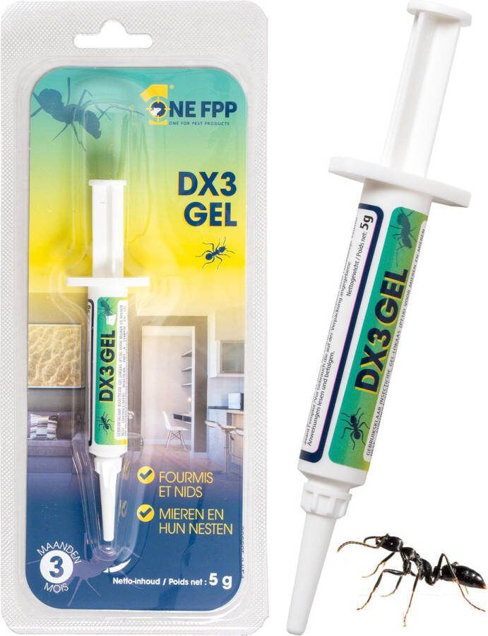 ONE FPP Mierengel Alternatief mierenpoeder Bestrijden Mierengif Binnen & buiten Ongediertebestrijding Mieren gel 5 gram