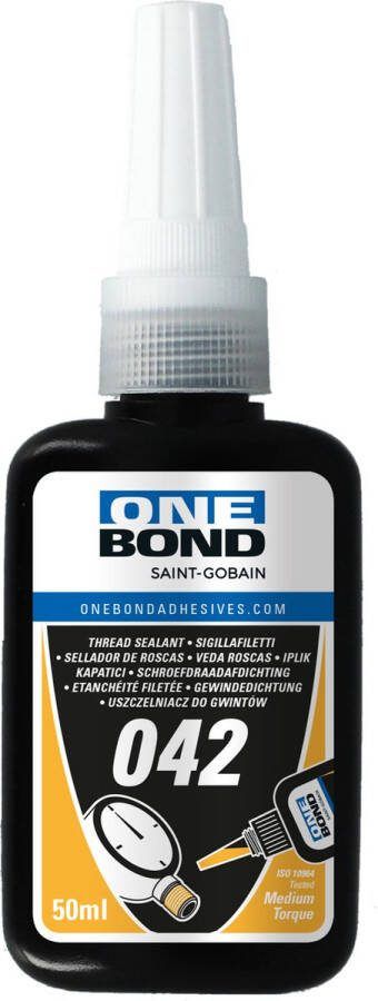 Onebond Schroefdraadborging 042 Afdichting schroeven Geel 50ml
