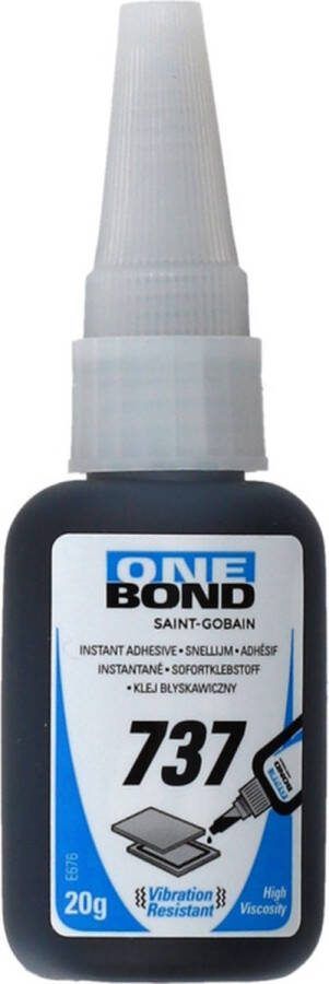 Onebond Secondelijm 737 Slag en stootvast 20gr