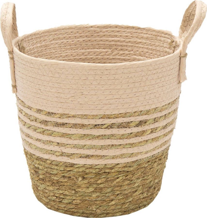 Oneiro Luxe Bloempot HAYDEN SWIRL BASKET PINK D18H16 – hotel chique binnen ––– accessoires – tuin – decoratie – bloemen – mat – glans – industrieel droogbloemen Buiten bloempot tuin tuinieren