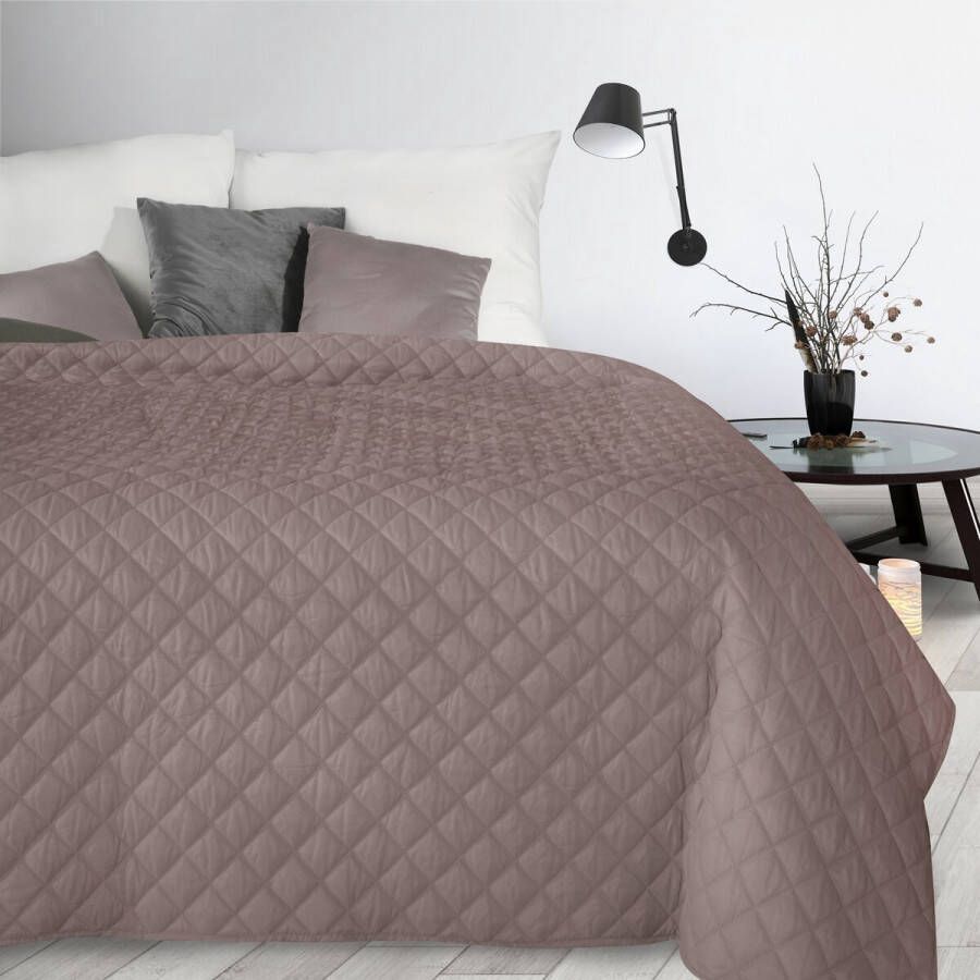 Oneiro s luxe ALARA Type 3 Beddensprei Oud roze 170x210 cm – bedsprei 2 persoons beige – beddengoed – slaapkamer – spreien – dekens – wonen – slapen