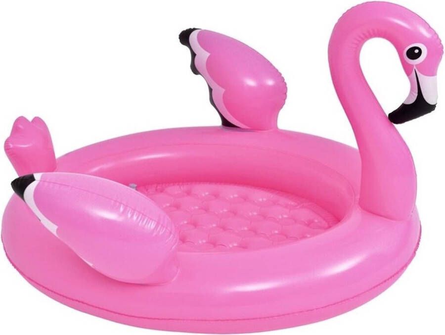 Oneiro s Luxe Baby opblaaszwembad Flamingo | 108x95x65cm zomer – tuin – spelen speelgoud – buitenspeelgoed – zwembad – zwemmen – zomer – intex – tuinaccessoires – koelen – opblaasbaar