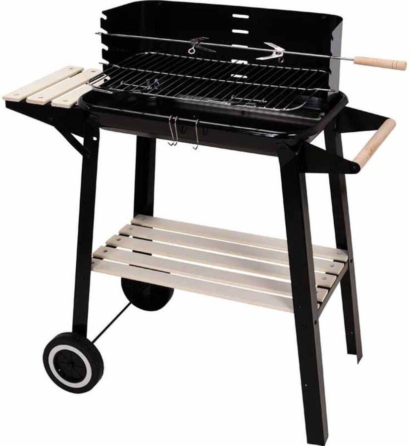 Oneiro s Luxe Barbecue verrijdbaar 45 x 31 x H83 cm zomer grillen tuin koken – tafelen