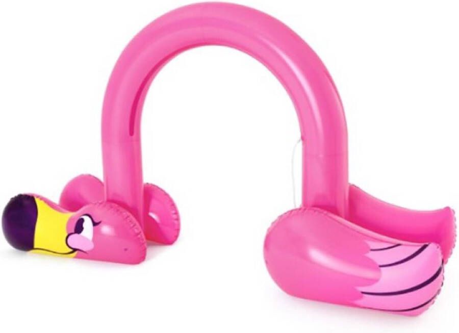 Oneiro s Luxe Bestway Flamingo Sproeier 193 x 340cm zomer – tuin – spelen speelgoud – buitenspeelgoed – zwembad – zwemmen – zomer – intex – tuinaccessoires – koelen