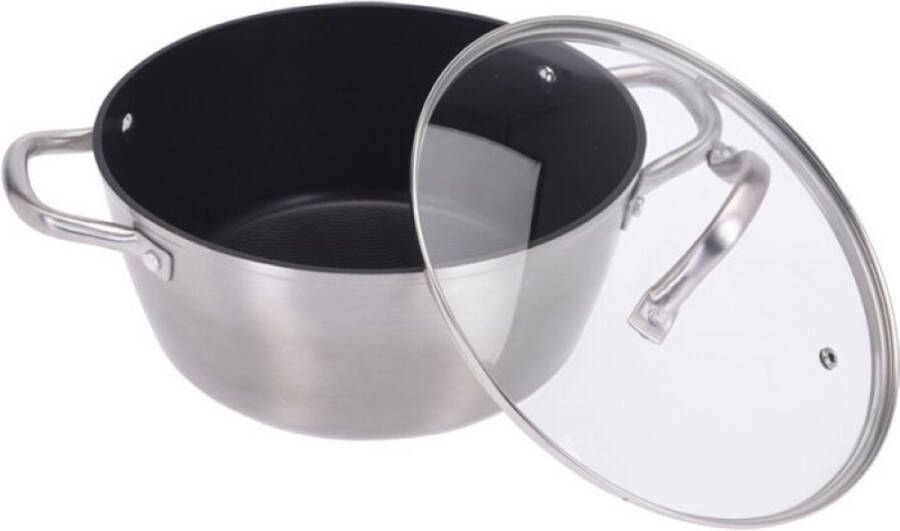 Oneiro s Luxe Braadpan 3.7 liter – ø24 x H 11 cm – koken – tafelen – keuken – koekenpan – inductie – gas – potten – pannen