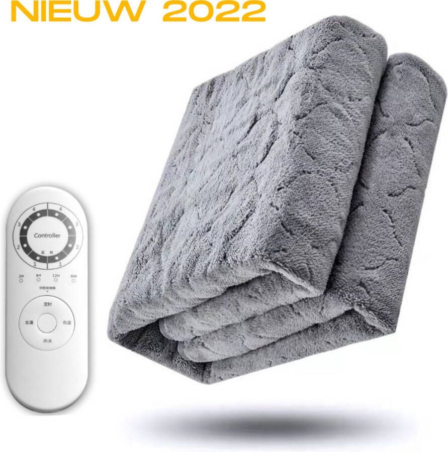 Oneiro s Luxe Elektrische deken 150 x 100 cm Verhitting bescherming warmtedeken onderdeken winter elektrische voetenwarmer 2 persoons