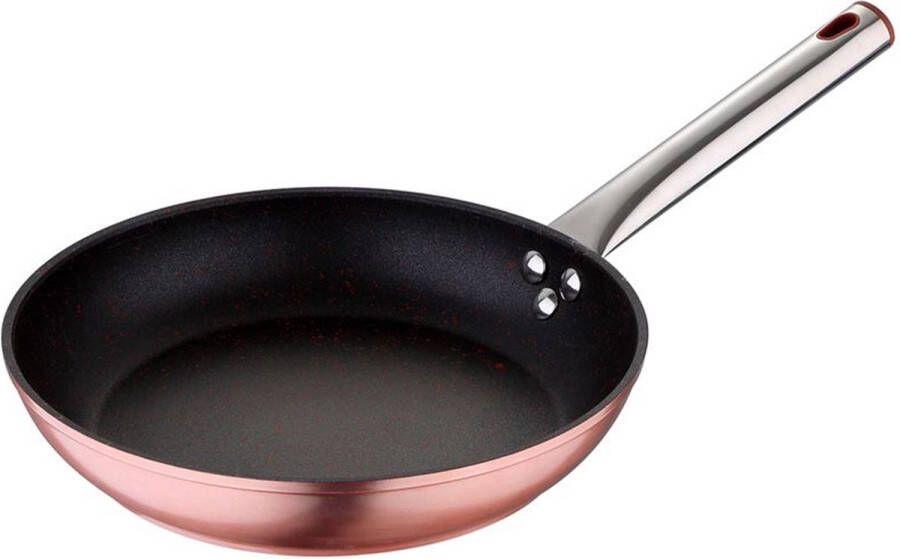 Oneiro s Luxe Koekenpan rose gold – ø20 x H 4 3 cm – koken – tafelen – keuken – koekenpan – inductie – gas – potten – pannen