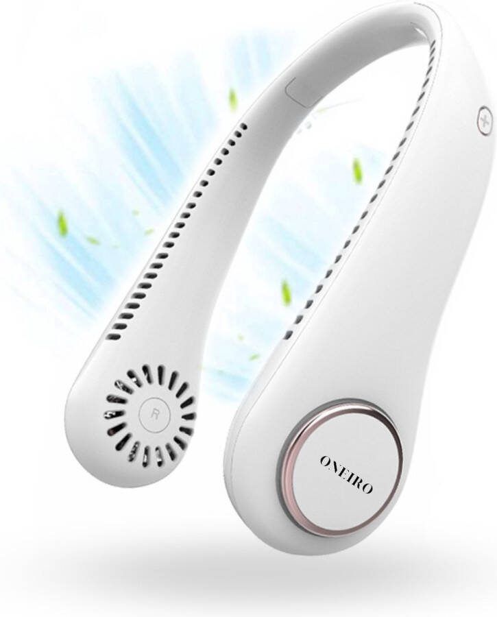 Oneiro 's Luxe Nek Ventilator Pro 2.0 Draagbare Gezichtsventilator oplaadbaar Usb Ventilator Ventilatoren Tafelventilator Statiefventilator Neck Fan Vloerventilator Draagbare Nek Ventilator
