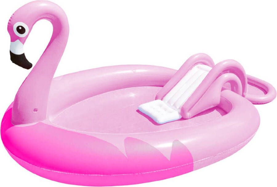 Oneiro s Luxe Opblaaszwembad Flamingo | 213x123x78cm zomer – tuin – spelen speelgoud – buitenspeelgoed – zwembad – zwemmen – zomer – intex – tuinaccessoires – koelen – opblaasbaar