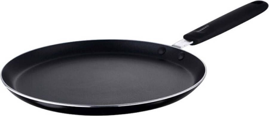 Oneiro s Luxe Pannenkoekpan black – ø24 x H 1 8 cm – koken – tafelen – keuken – koekenpan – inductie – gas – potten – pannen