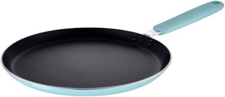 Oneiro s Luxe Pannenkoekpan mint – ø24 x H 1 8 cm – koken – tafelen – keuken – koekenpan – inductie – gas – potten – pannen