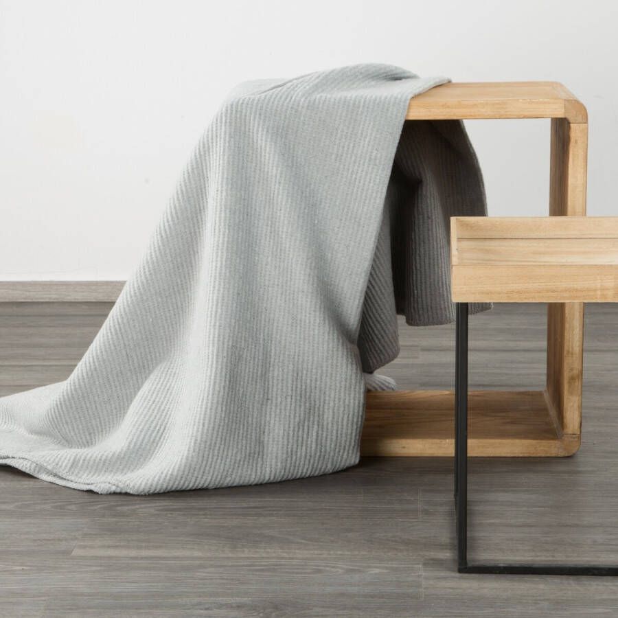 Oneiro s Luxe Plaid AMBER licht grijs 150 x 200 cm wonen interieur slaapkamer deken – cosy – fleece sprei