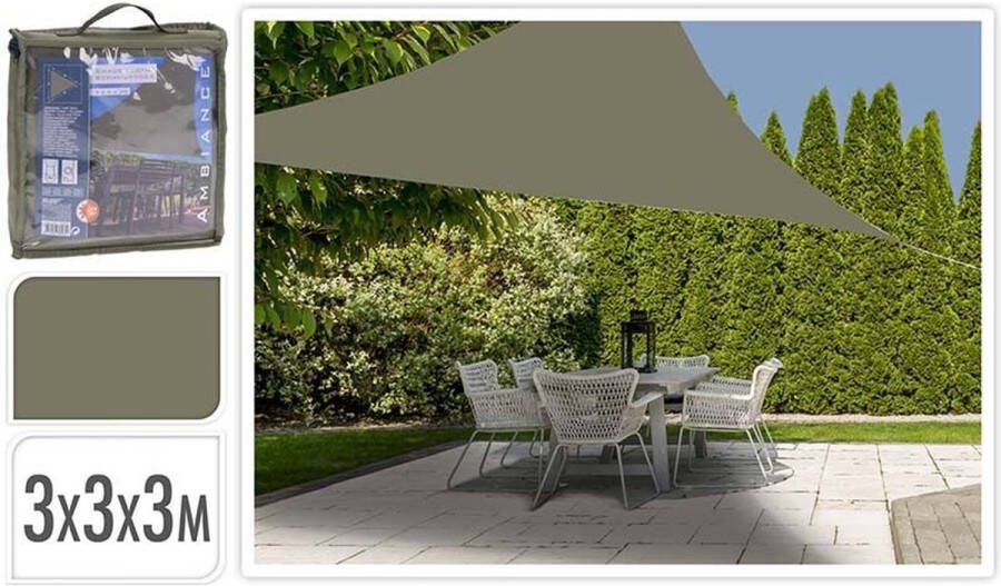 Oneiro s Luxe Schaduwdoek driehoek 3x3x3m groen – zomer – tuin – wonen – tuininrichting – schaduwdoeken – zonwering schaduwdoek