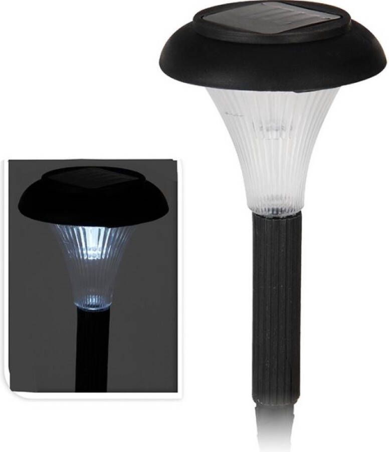 Oneiro s Luxe Set van 7 solarlampen (28cm) Tuinverlichting Lichtsnoer voor buiten zwart prikspot zonne-energie – LED – zomer – tuinverlichting – solarlamp