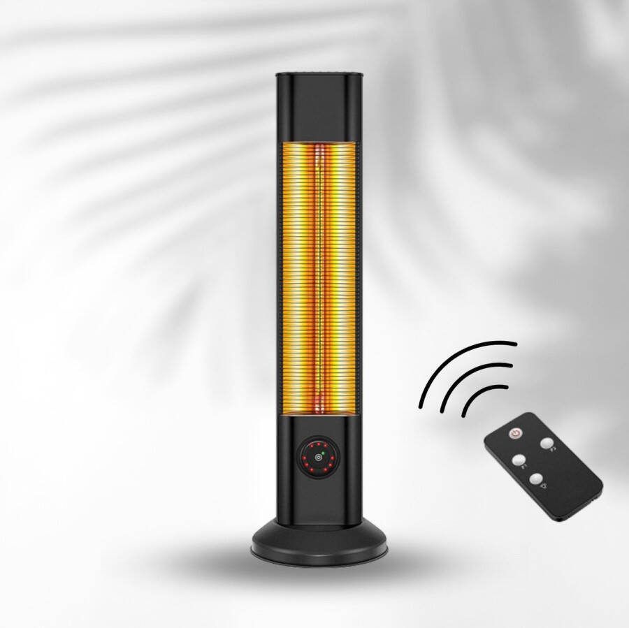 Oneiro 's luxe Staande Elektrische Infrarood Kachel 2000W ø29 x H100.5 cm infrarood verwarmingspaneel elektrische verwarming infrarood verwarming infrarood paneel infrarood kachel