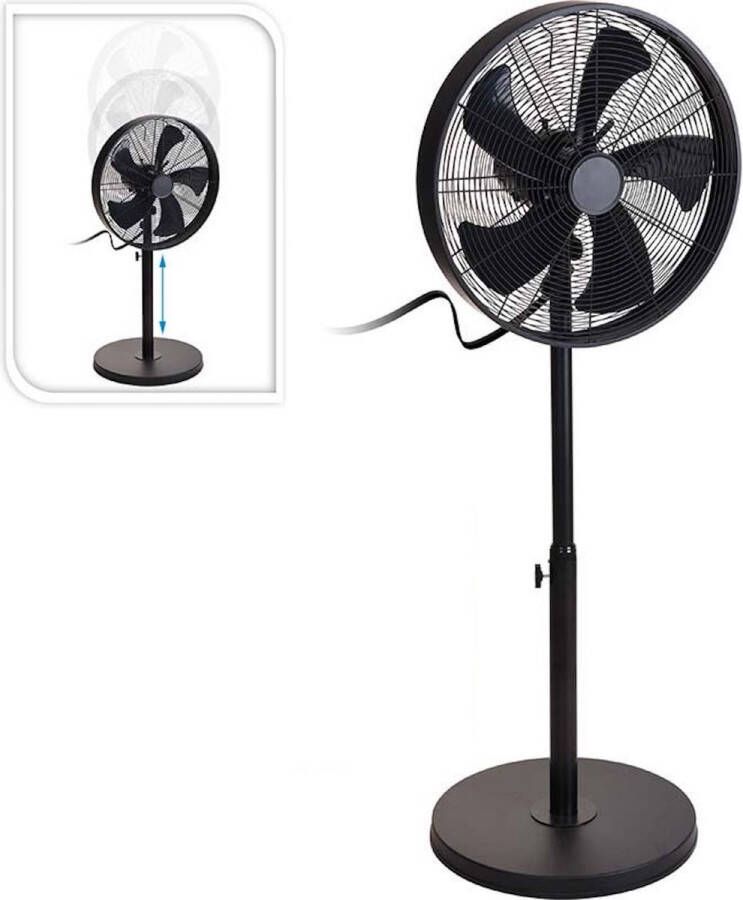 Oneiro s Luxe Statief ventilator KRACHT max 120 cm 50W verstelbaar zwart robuust en krachtig zomer – tuin –– zomer – tuinaccessoires – koelen – ventilatoren – verkoeling – luchtbehandeling – klimaatbeheersing – tafelventilator
