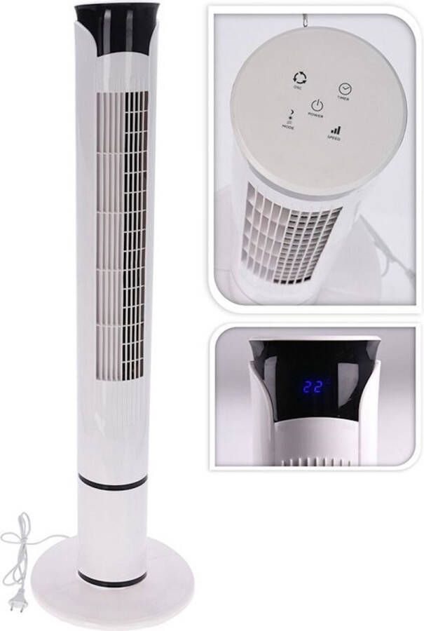 Oneiro s Luxe Toren ventilator 100cm met afstandsbediening zomer – tuin –– zomer – tuinaccessoires – koelen – ventilatoren – verkoeling – elektronica – luchtbehandeling – klimaatbeheersing – vloerventilator – tafelventilator