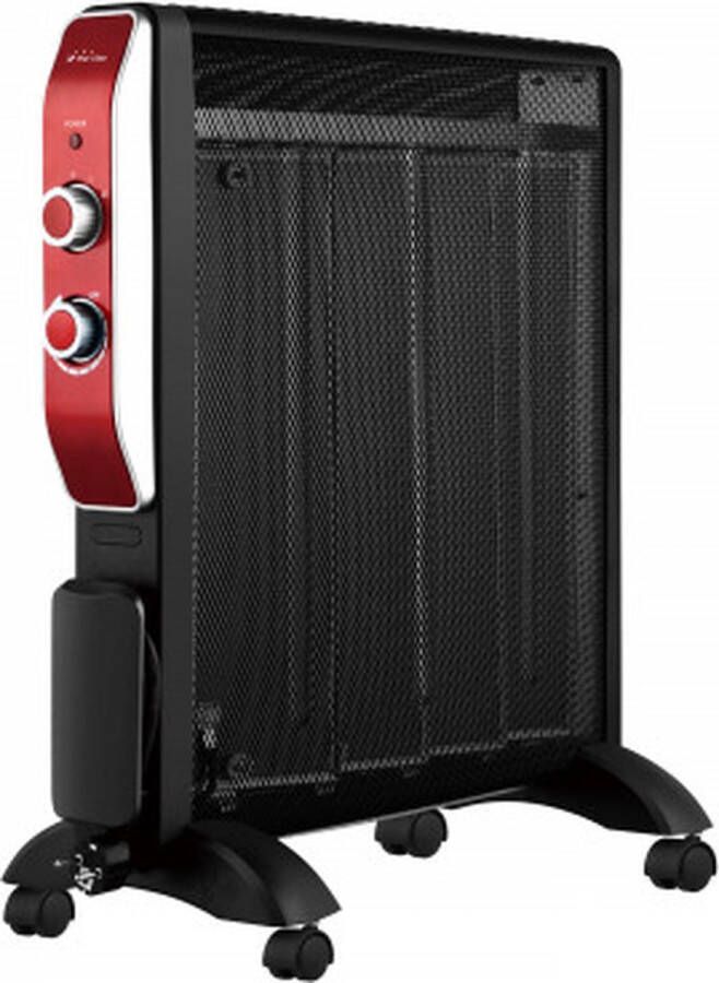 Oneiro 's luxe Zwarte elektrische radiator 2000 W laag verbruik m LxDxH: 55 x 27 x 62 cm ECO infrarood kachel infrarood verwarmingspaneel elektrische verwarming waninfrarood verwarming infrarood paneel infrarood kachel