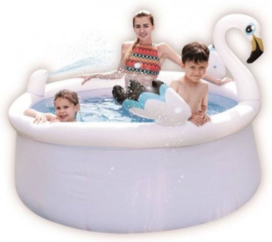 Oneiro s Luxe Zwembad met sproeier Flamingo 175cm zomer – tuin – spelen speelgoud – buitenspeelgoed – zwembad – zwemmen – zomer – intex – tuinaccessoires – koelen – opblaasbaar