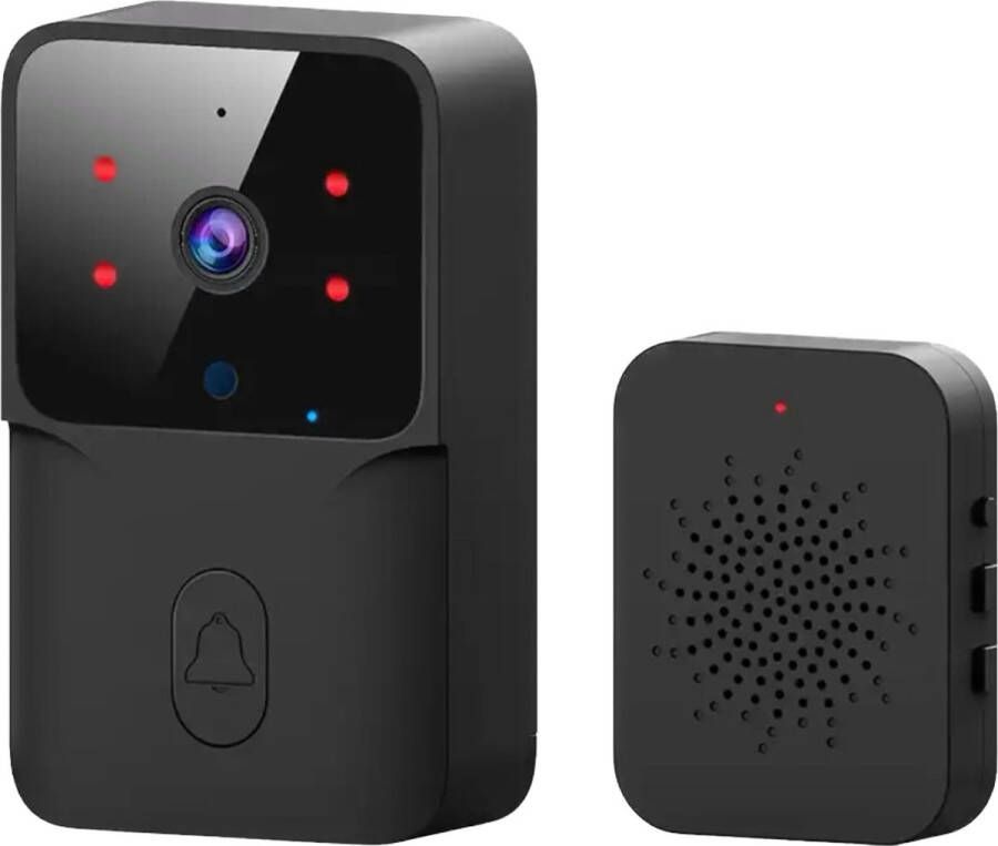 Onenuo HD Video deurbel met camera en wifi Draadloze smart deurbel met bluetooth Waterdichte beveiligingscamera met nachtzicht Zonder abonnement