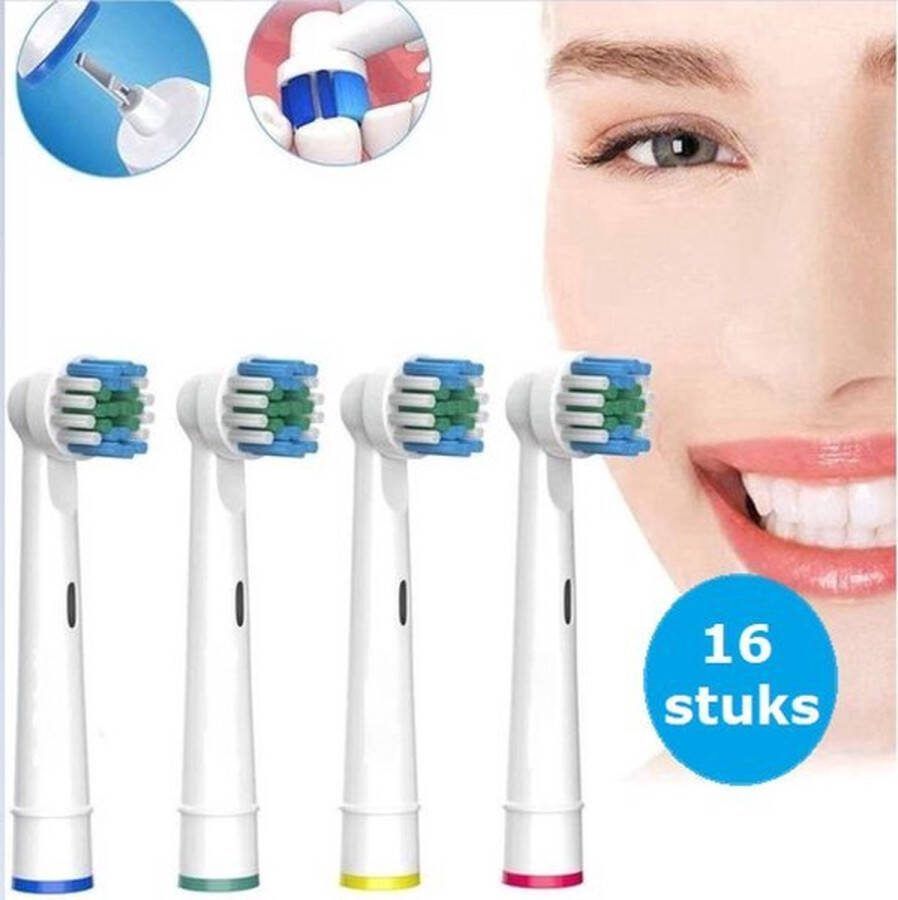 ONF 16 Universele Opzetborstels 16 stuks Geschikt voor Oral-B en Braun opzetborstel