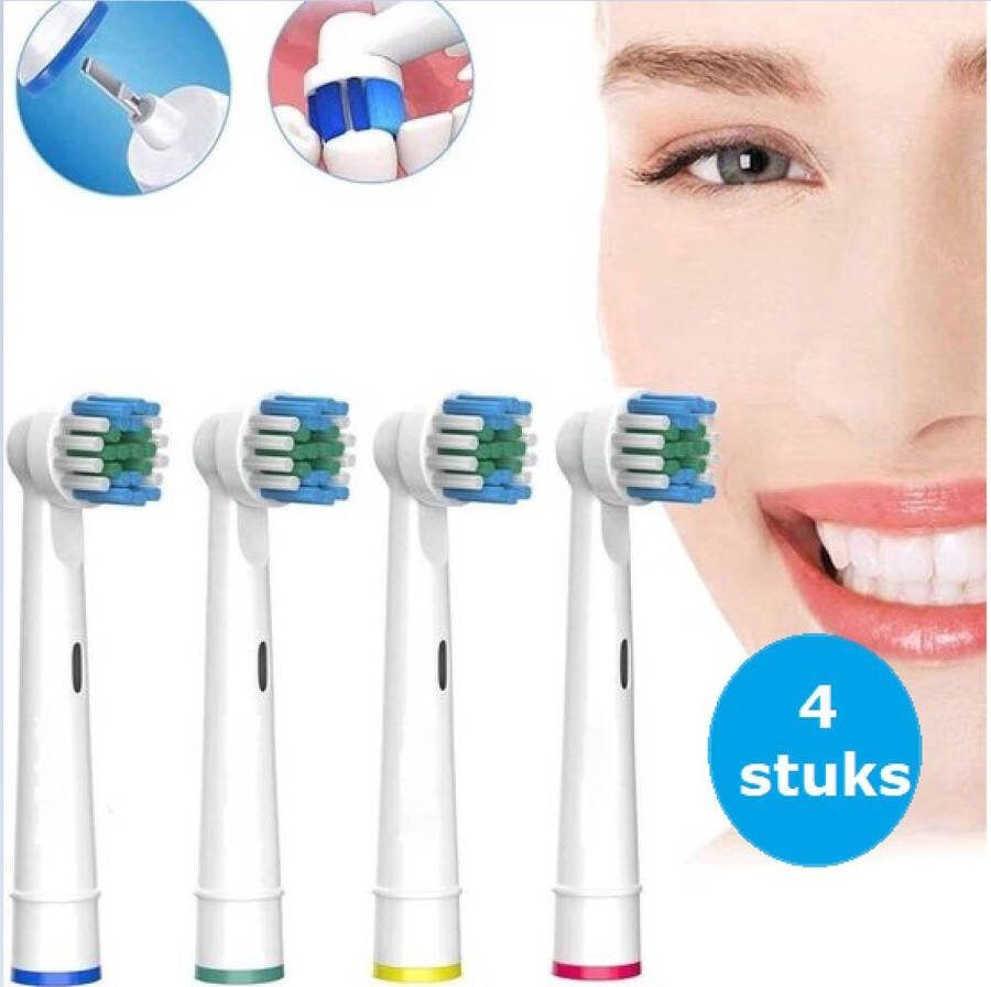 ONF 4 universele Opzetborstels voor Oral-B Geschikt voor Oral B en Braun opzetborstel