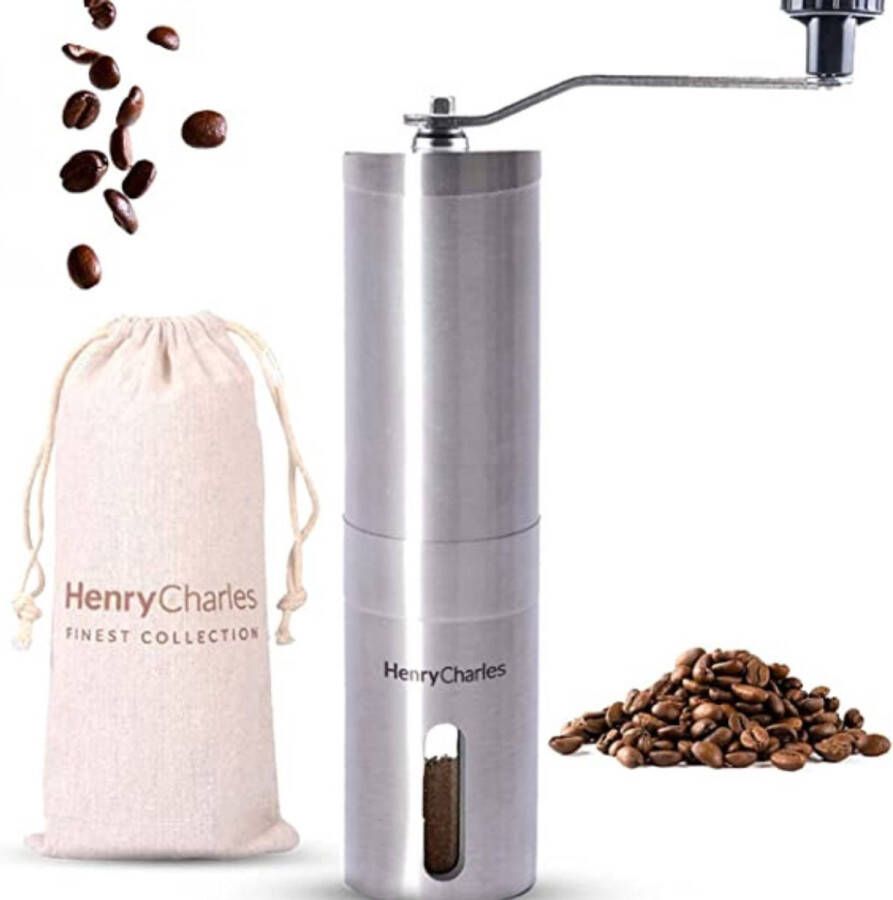 Onirique Coffee Grinder Koffie molen Handmatige Koffiemolen met Verstelbare Koffiebonenmaling en Reistas Koffiemolen met Handslinger Ideaal voor Verse Espresso Thuis op Kantoor of voor op Reis