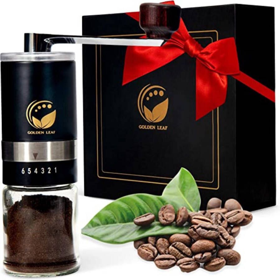 Onirique Koffie Grinder Handkoffiemolen van Roestvrij Staal Koffiemolen Handmatig met Keramische Maalwerk en Traploze Maalgraad Instelling Travel Coffee Grinder Manual Espresso Koffiemolen Hand