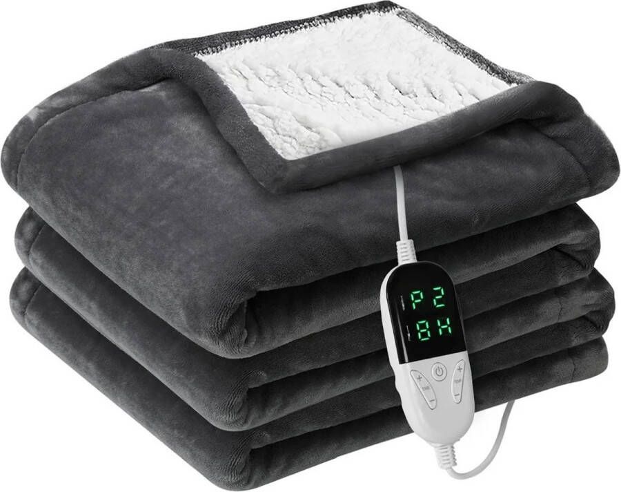 Online emperium Elektrische Deken Verdikte Dubbelzijdige Snelle Verwarming Flanellen Dekens Temperatuur Instelbare Timer Controle Winter Body Warmer