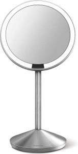 Onlineshop Simplehuman Sensor Compact Spiegel Reisspiegel Zilver Make up Spiegel Kantelbaar Automatisch Licht Makeupspiegel