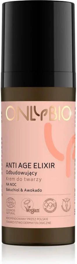 OnlyBio Anti Age Elixir herstellende nachtcrème 50ml