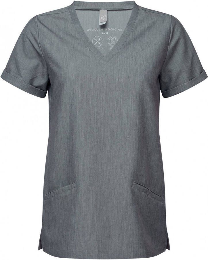 ONNA Schort Tuniek Werkblouse Dames M Dynamo Grey 42% Polyester 33% 19% Viscose 6% Elasthan